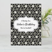 Invitation Nuit étoilée motif éclaté Art Déco élégant (Debout devant)