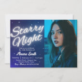 Invitation Nuit Étoilée - Sous les Étoiles (Devant)