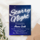 Invitation Nuit étoilée - Sous les étoiles 