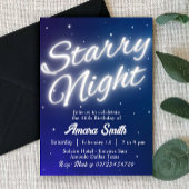 Invitation Nuit étoilée - Sous les étoiles 