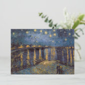 Invitation Nuit étoilée sur le Rhône par Vincent Van Gogh (Debout devant)