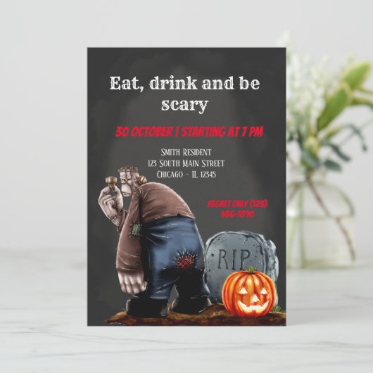 Invitation Nuit fantastique (Debout devant)