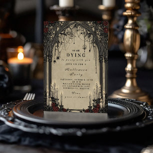 Invitation Nuit gothique aux chandelles Halloween