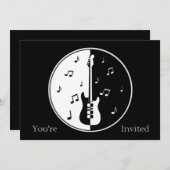 Invitation Nuit guitare (Devant / Derrière)