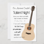 Invitation Nuit guitare (Devant)