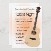 Invitation Nuit guitare (Devant / Derrière)