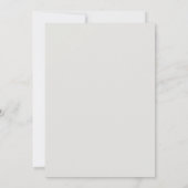 Invitation Nuit Hiver Décor & Cardinals Fête de Noël (Dos)