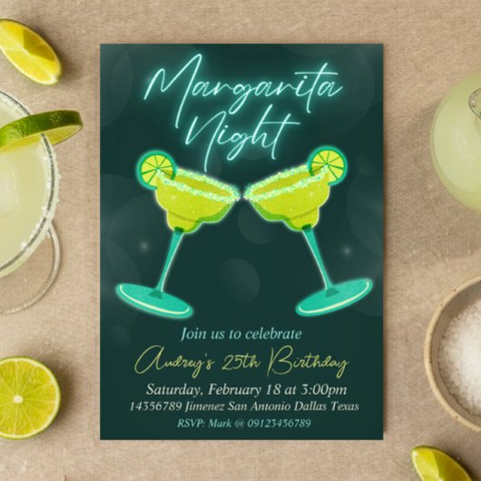 Invitation Nuit Margarita