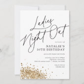 Invitation Nuit minimaliste moderne pour dames (Devant)