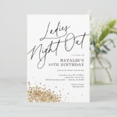 Invitation Nuit minimaliste moderne pour dames (Debout devant)