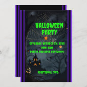 Invitation Nuit noire hantée 2 (Devant / Derrière)