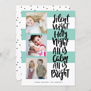 Invitation Nuit silencieuse trois jours fériés photo Noël   M