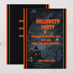 Invitation Nuit Sombre Ensorcelée