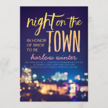 Nuit sur la partie de Bachelorette de ville