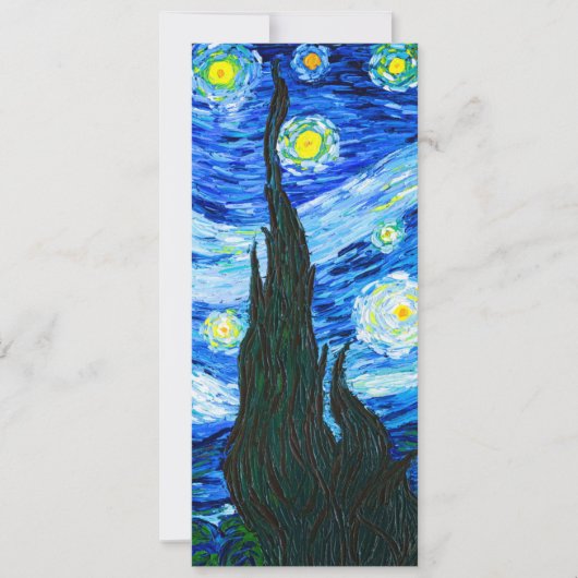 Invitation Nuit Van Gogh Starry (Devant)