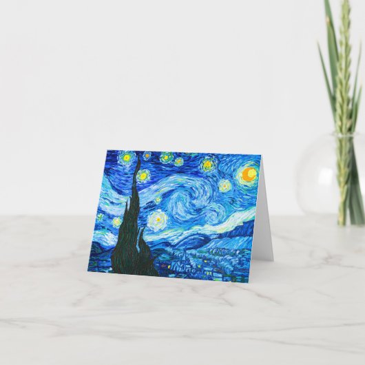 Invitation Nuit Van Gogh Starry (Devant)