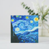 Invitation Nuit Van Gogh Starry (Debout devant)