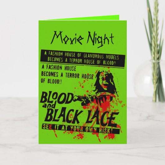 Invitation Nuit vintage de mouvement (Devant)