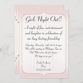 Invitation Nuit Vintage de Spikes Roses (Devant / Derrière)