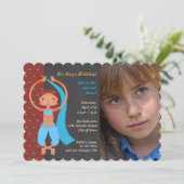 Invitation nuits arabes Anniversaire de la fête (Debout devant)