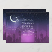 Invitation Nuits arabes Morocain Moolight Violet (Devant / Derrière)