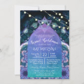 Invitation Nuits bohèmes avec étoile de David | Bleu Violet (Devant)