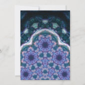 Invitation Nuits bohèmes avec étoile de David | Bleu Violet (Dos)