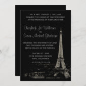 Invitation Nuits dans le mariage de Paris (Devant / Derrière)