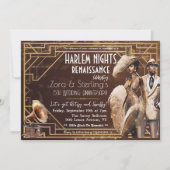 Invitation Nuits de Harlem Gatsby 1920 Afro-Américain  (Devant)