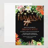 Invitation Nuits de La Havane, Fête Nuits de La Havane, Invit (Devant / Derrière)