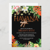 Invitation Nuits de La Havane, Soirée Nuits de La Havane, Inv (Devant / Derrière)