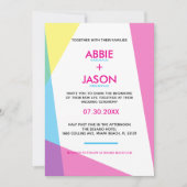 Invitation Nuits de Miami Mariage (Devant)