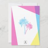 Invitation Nuits de Miami Mariage (Dos)