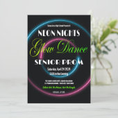 Invitation Nuits de Neon Prom Envoi au lycée (Debout devant)