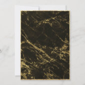 Invitation Nuits en Granite & Or Mariage II (Dos)