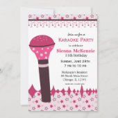 Invitation Nuits karaoké (Devant)