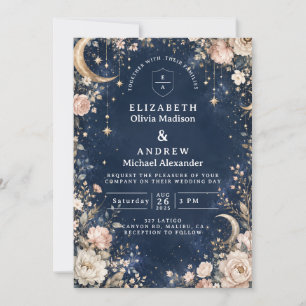 Invitation Nuits Stellaires Célestes Mariage