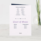 Invitation Nuits violettes Arabe Aquarelle Quinceañera (Dos)