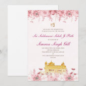 Invitation numérique au Sri Sukhmani Sahib path (Devant / Derrière)