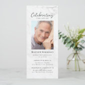 Invitation numérique de la photo de marbre (Debout devant)