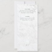 Invitation numérique de la photo de marbre (Dos)