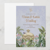 Invitation numérique de mariage hindou comme invit (Devant / Derrière)