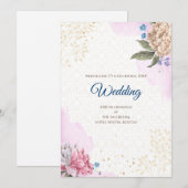 Invitation numérique de mariage hindou mariage ind (Devant / Derrière)