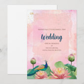 Invitation numérique de mariage hindou mariage ind (Devant / Derrière)