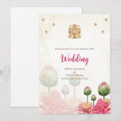 Invitation numérique de mariage hindou mariage ind (Devant / Derrière)