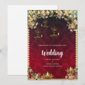Invitation numérique de mariage hindou Mariage ind (Devant / Derrière)