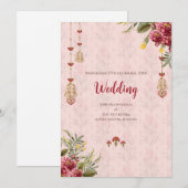 Invitation numérique de mariage hindou mariage ind (Devant / Derrière)