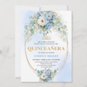 Invitation numérique de Quinceañera aux pivoines b (Devant)