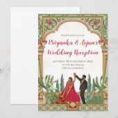 Invitation numérique de réception de mariage indie (Devant / Derrière)