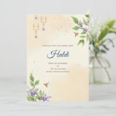 Invitation numérique Haldi et carte de mariage ind (Debout devant)